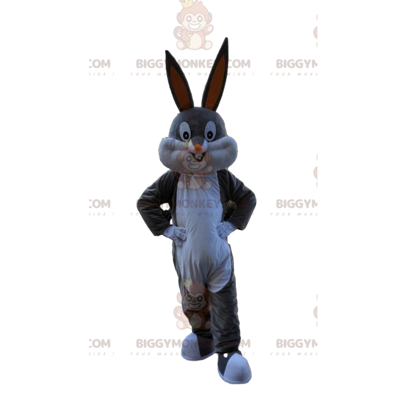 BIGGYMONKEY™ maskotdräkt av Bugs Bunny, den berömda Loony