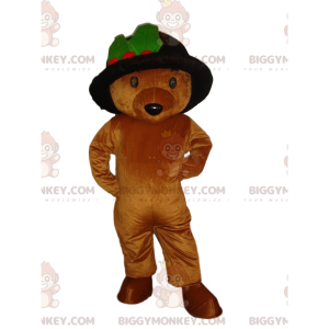 Costume da mascotte marrone Teddy BIGGYMONKEY™ con cappello
