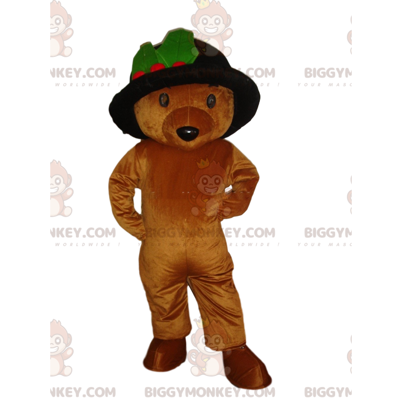 Kostium maskotki brązowego misia BIGGYMONKEY™ z uroczym Kostium maskotki brązowego misia BIGGYMONKEY™ z uroczym