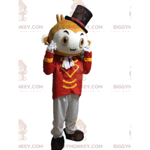 Circus Monkey BIGGYMONKEY™ Mascot Costume with Hat and Stylish