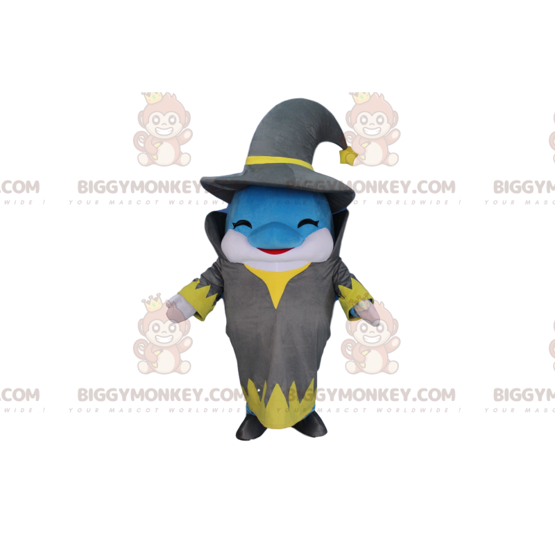 Blue and white dolphin costume dressed as a wizard – Blue and white dolphin costume dressed as a wizard –