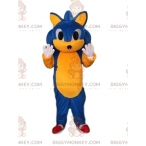 BIGGYMONKEY™ Maskottchenkostüm von Sonic, dem berühmten