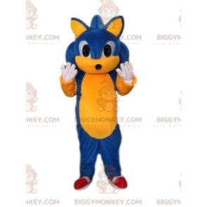 Disfraz de mascota BIGGYMONKEY™ de Sonic, el famoso erizo de los videojuegos de Sega - BiggyMonkey.com