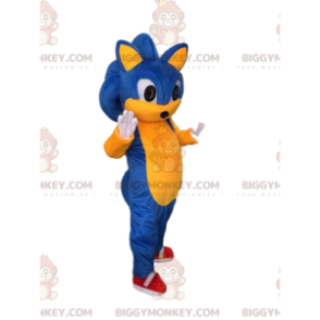 BIGGYMONKEY™ maskotkostume af Sonic, det berømte Sega videospil