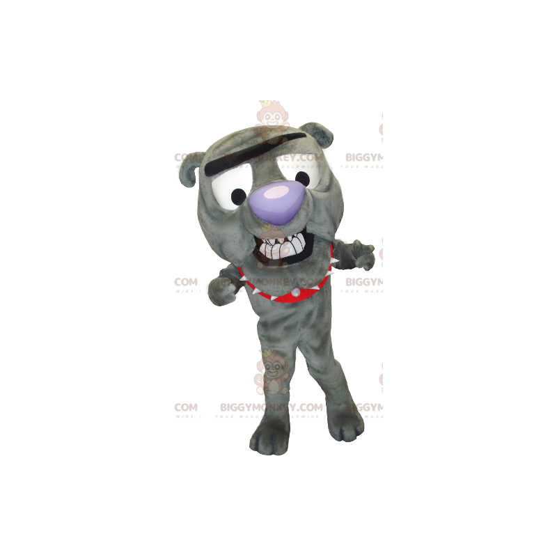 Kostým maskota psa BIGGYMONKEY™ šedého buldoka – Biggymonkey.com Kostým maskota psa BIGGYMONKEY™ šedého buldoka – Biggymonkey.com