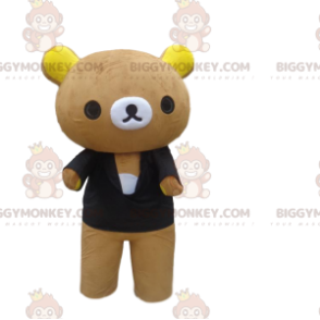 Kostium pluszowego pluszowego misia BIGGYMONKEY™ z czarnym swetrem - Maskotka niedźwiedź - BIGGYMONKEY_010773 - BiggyMonkey.com