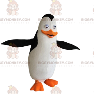 Déguisement de pingouin blanc, noir et orange, costume de