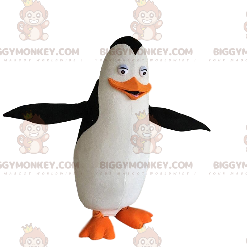 White, black and orange penguin costume, penguin costume -