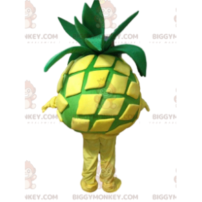 BIGGYMONKEY™ maskot kostume gul og grøn ananas, eksotisk frugt kostume - Frugt maskot - BIGGYMONKEY_010788 - BiggyMonkey.com
