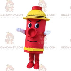 Costume de mascotte BIGGYMONKEY™ de bouche d'incendie rouge et