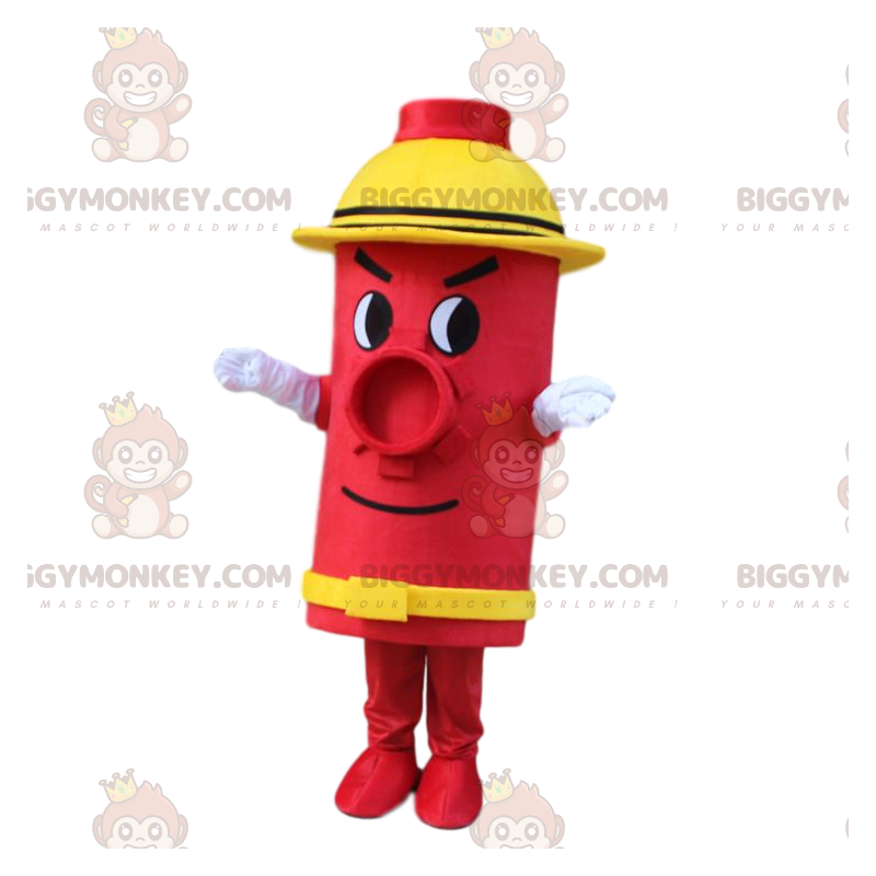 Giant Red and Yellow Fire Hydrant BIGGYMONKEY™ Mascot Costume -