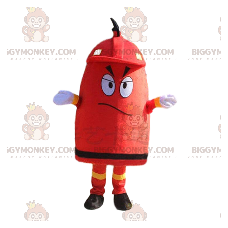 Giant Red Fire Hydrant BIGGYMONKEY™ Mascot Costume, Firefighter