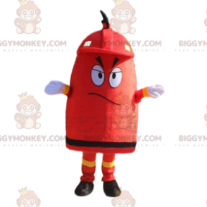 Giant Red Fire Hydrant BIGGYMONKEY™ Mascot Costume, Firefighter