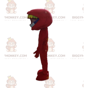 Costume de mascotte BIGGYMONKEY™ de bouche pleine de dents