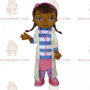 BIGGYMONKEY™ mascot costume nurse with white coat, doctor