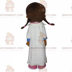 BIGGYMONKEY™ maskottipuku sairaanhoitaja, valkoinen takki, lääkäriasu - Ihmisen maskotit - BIGGYMONKEY_010798 - BiggyMonkey.com