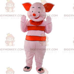 Costume de mascotte BIGGYMONKEY™ de Porcinet, le cochon rose