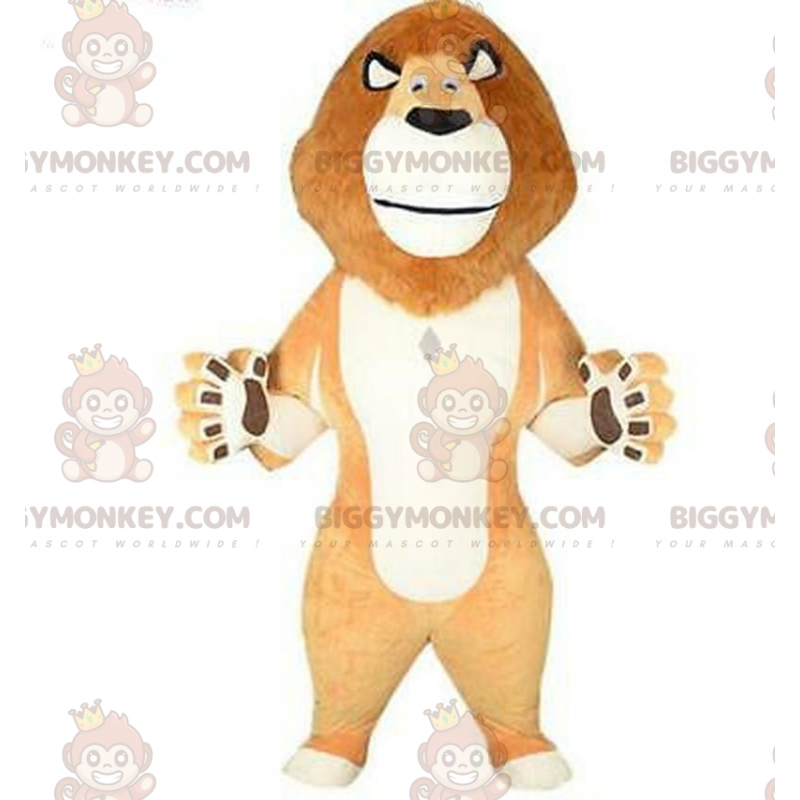 Puhallettava BIGGYMONKEY™ maskottipuku Alex-leijonasta Madagaskarin sarjakuvasta - Leijonan maskotit - BiggyMonkey.com