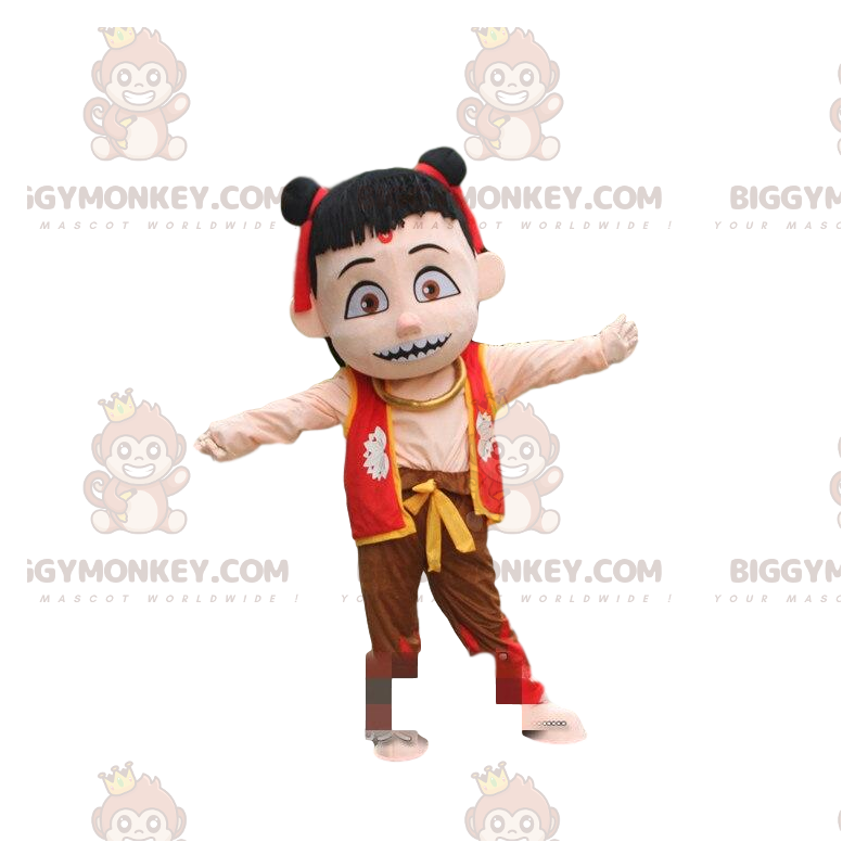 Travestimento del famoso bambino demone Ne Zha, cartone animato Travestimento del famoso bambino demone Ne Zha, cartone animato