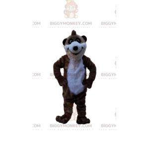 Meerkat kostume, brunt og hvidt ørkendyr - Biggymonkey.com