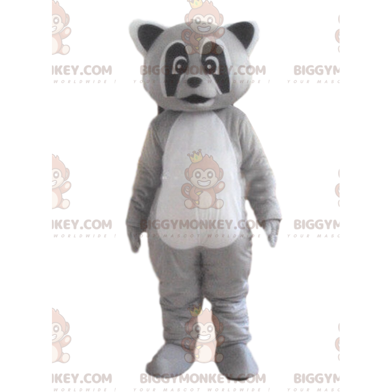 Disfraz de mascota BIGGYMONKEY™ Mapache tricolor, disfraz de Disfraz de mascota BIGGYMONKEY™ Mapache tricolor, disfraz de