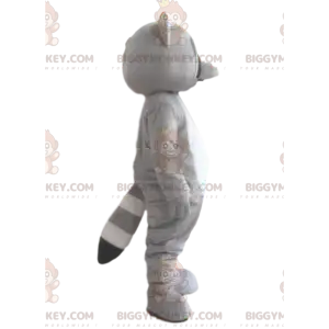BIGGYMONKEY™ Mascot Costume Tricolor Raccoon, Gray Animal