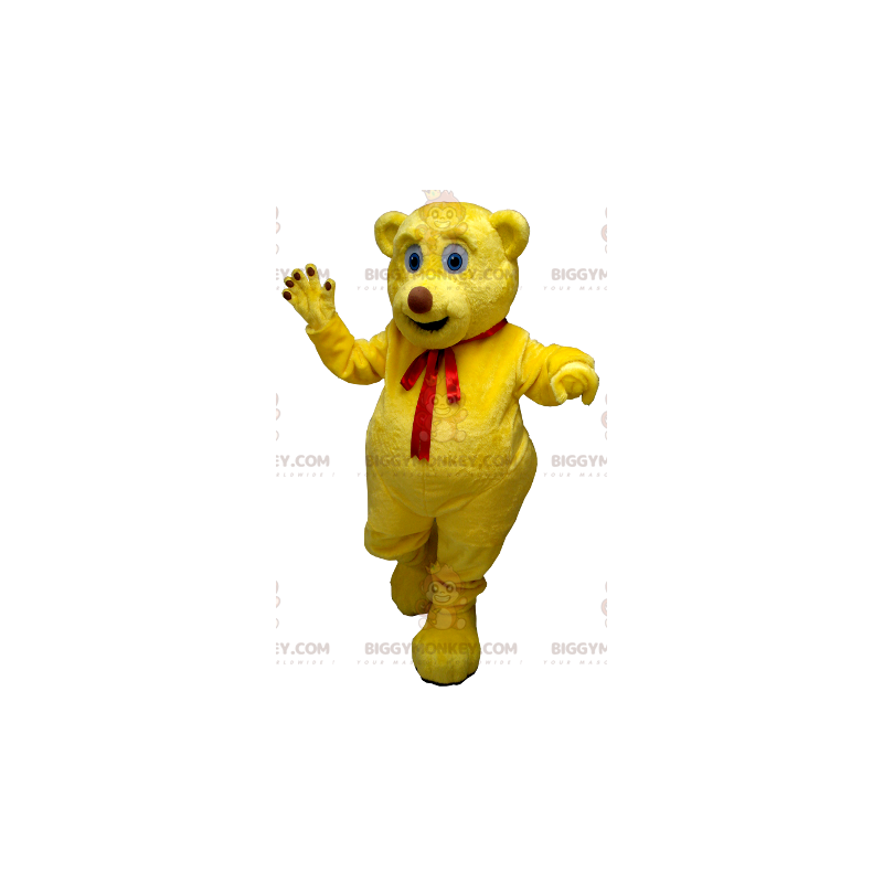 Disfraz de mascota de oso amarillo BIGGYMONKEY™ - Disfraz de mascota de oso amarillo BIGGYMONKEY™ -