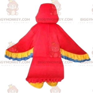 Red, Yellow, Blue & White Parrot BIGGYMONKEY™ Mascot Costume -