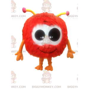 Στολή μασκότ BIGGYMONKEY™, πολύ τριχωτό κόκκινο Hairball