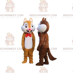 2 BIGGYMONKEY™s mascota de Tic et Tac, famosas ardillas de