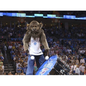 Very Hairy Brown Buffalo BIGGYMONKEY™ Mascot Costume -