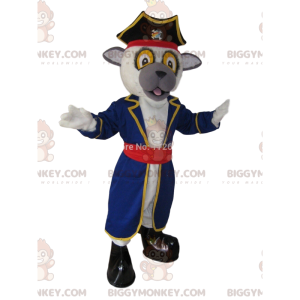 Disfraz de mascota BIGGYMONKEY™ de perro con traje de pirata