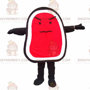 BIGGYMONKEY™ traje de mascote pedaço de carne, carne vermelha