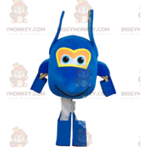 BIGGYMONKEY™ maskotdrakt av blå gigantfly, stor flydrakt - Maskotter av gjenstander - BIGGYMONKEY_010862 - BiggyMonkey.com