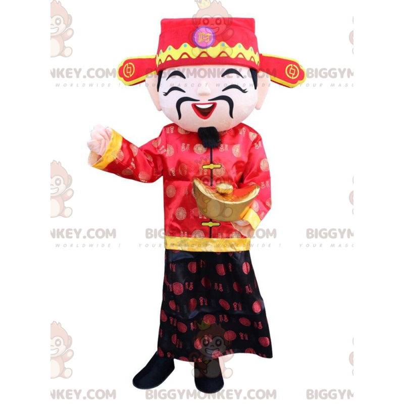 Asiatisk mand kostume, gud for fortune kostume - Mænds maskoter - BIGGYMONKEY_010871 - BiggyMonkey.com