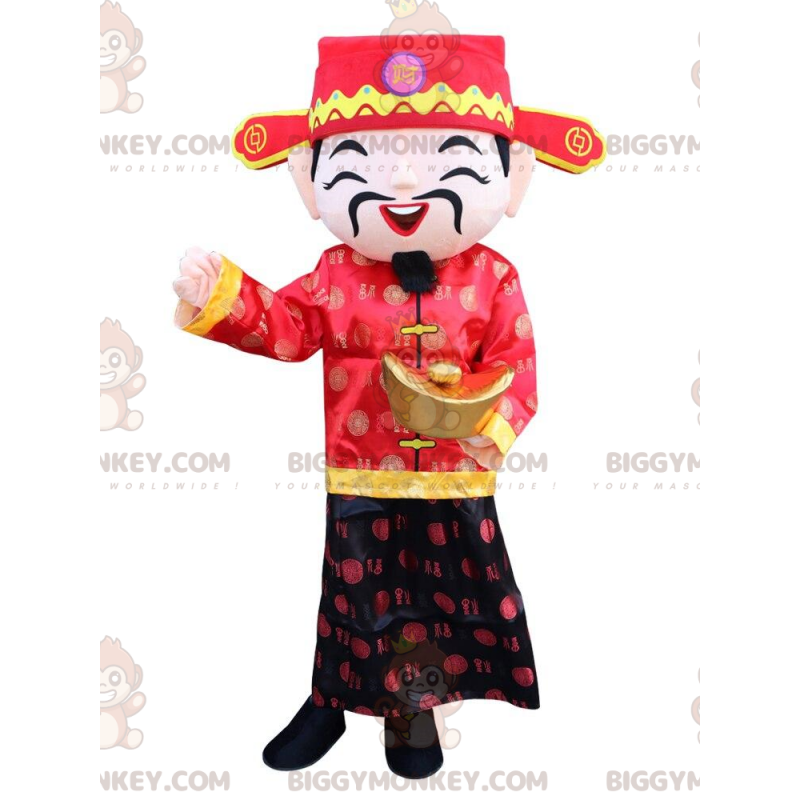 Déguisement d'homme asiatique, costume dieu de la fortune -