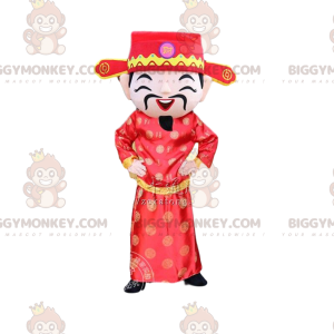 Asian Man Costume, God of Wealth, Asia BIGGYMONKEY™ Mascot