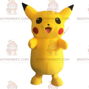 BIGGYMONKEY™ mascot costume of Pikachu, the famous yellow