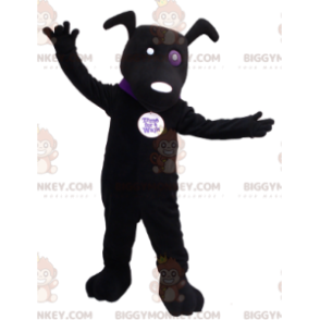 Musta koiran BIGGYMONKEY™ maskottiasu - Biggymonkey.com