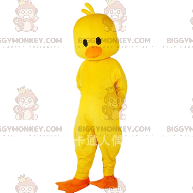 Kostým maskota BIGGYMONKEY™ žlutý kanár, kostým obřího ptáka –