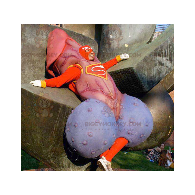 Vegetales articulo escaldadura Disfraz de mascota de pene gigante BIGGYMONKEY™ Tamaño L (175-180 CM)