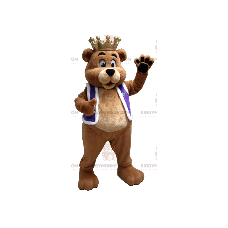 Bruine beer BIGGYMONKEY™ mascottekostuum verkleed als een Bruine beer BIGGYMONKEY™ mascottekostuum verkleed als een