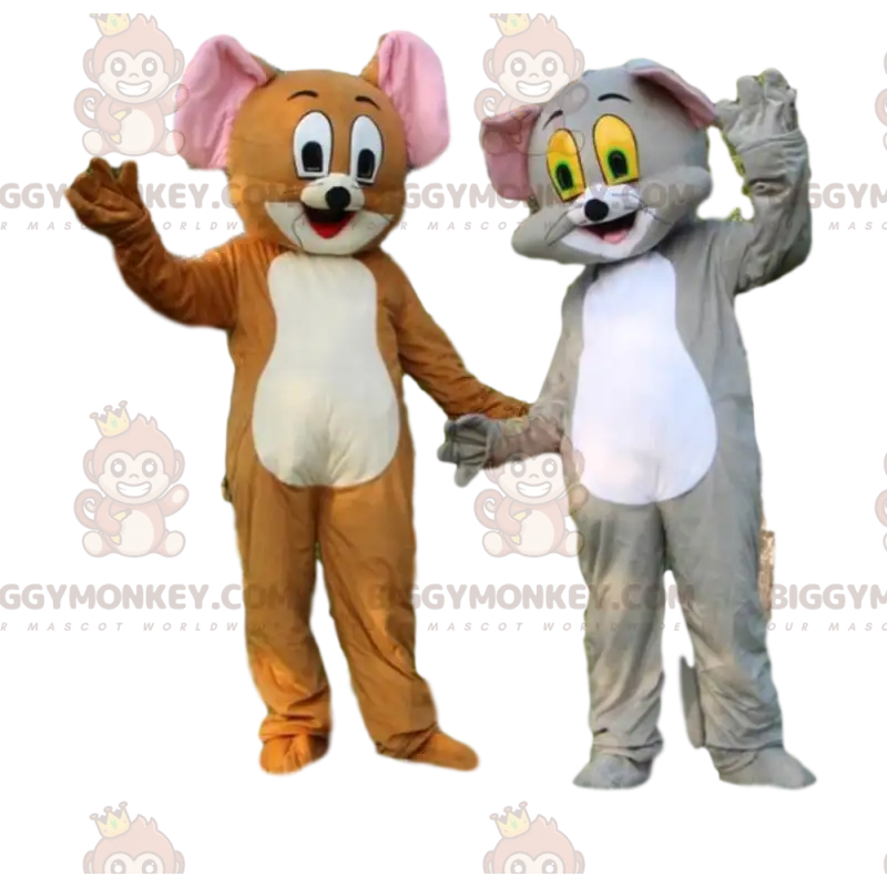 Maskot BIGGYMONKEY™ Toma a Jerryho, slavných kreslených Maskot BIGGYMONKEY™ Toma a Jerryho, slavných kreslených