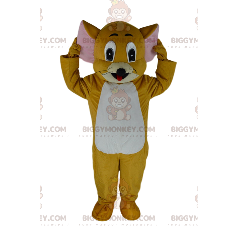 BIGGYMONKEY™ costume mascotte di Jerry, il famoso topo del BIGGYMONKEY™ costume mascotte di Jerry, il famoso topo del