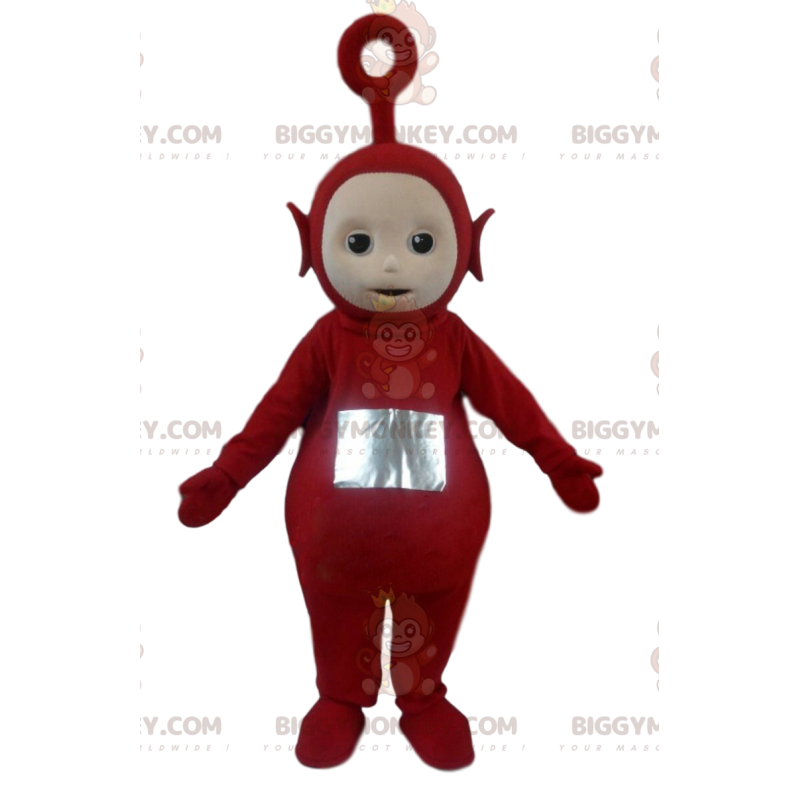 BIGGYMONKEY™ Maskottchenkostüm von Po, dem berühmten roten