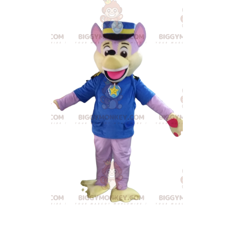 Paw Patrol Cartoon Polizeihund BIGGYMONKEY™ Maskottchen Kostüm Paw Patrol Cartoon Polizeihund BIGGYMONKEY™ Maskottchen Kostüm
