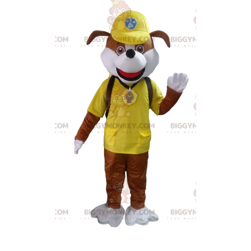 Fantasia de mascote BIGGYMONKEY™ de desenho animado de cão