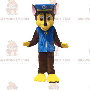 Fantasia de mascote BIGGYMONKEY™ para cão policial de desenho