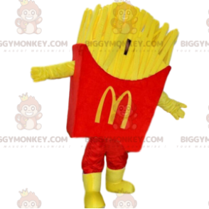 Costume de mascotte BIGGYMONKEY™ de frites Mc Donald's, costume