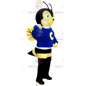 BIGGYMONKEY™ Mascot Costume of Aggressive Looking Yellow and